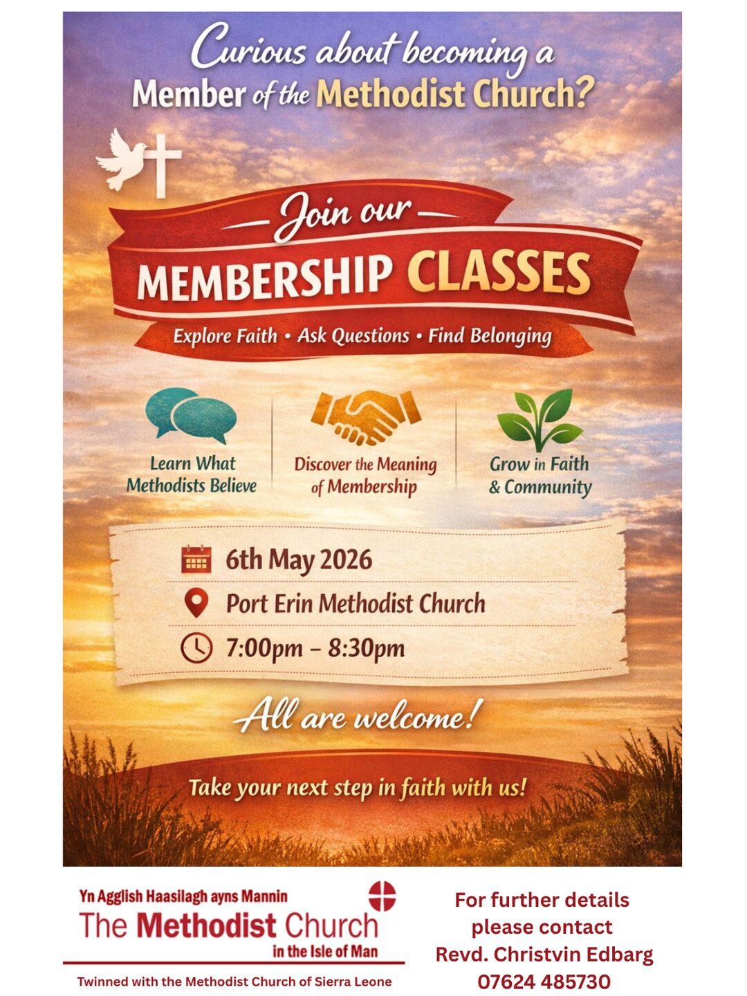 Methodist Classes Methodist Isle of Man | Membership classes