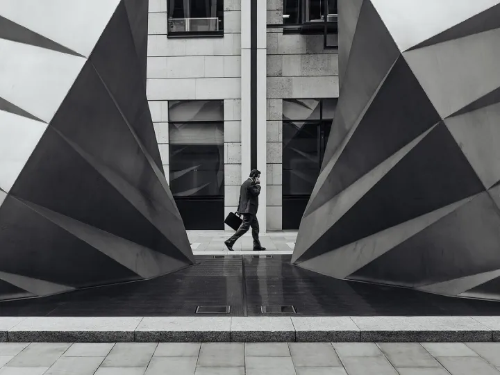Businessman in the city