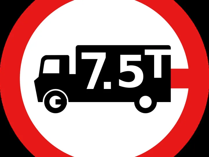 Traffic, signs, lorry, limit, ton, weight, truck