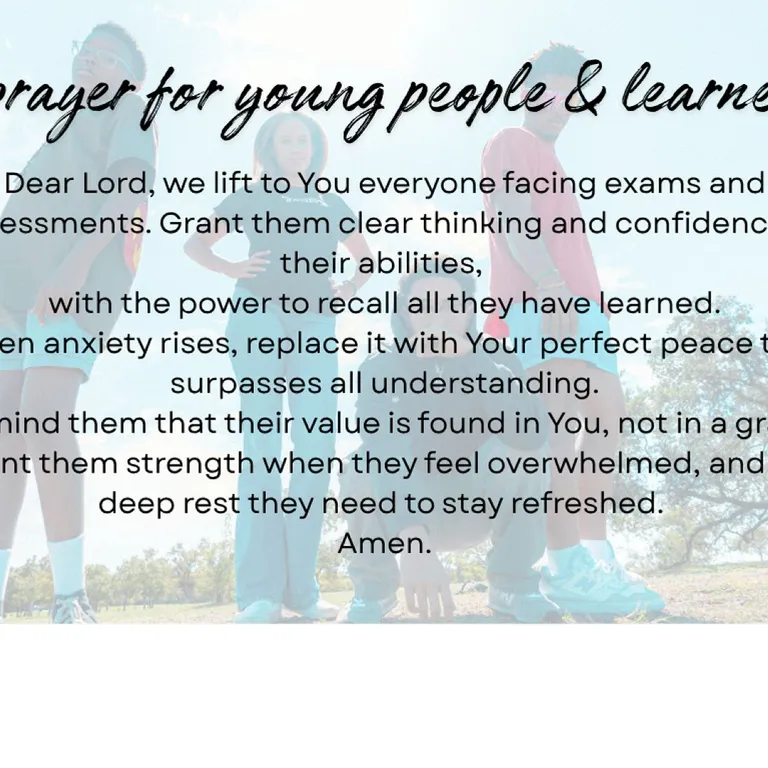 Learners' Prayer