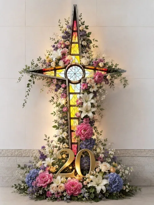 Flower Cross Resized