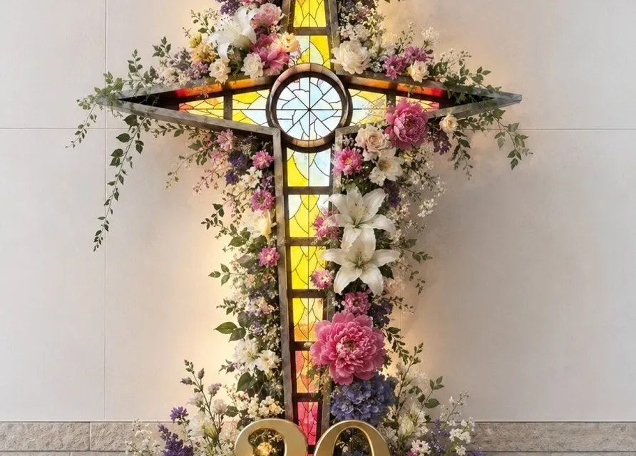 Flower Cross Resized