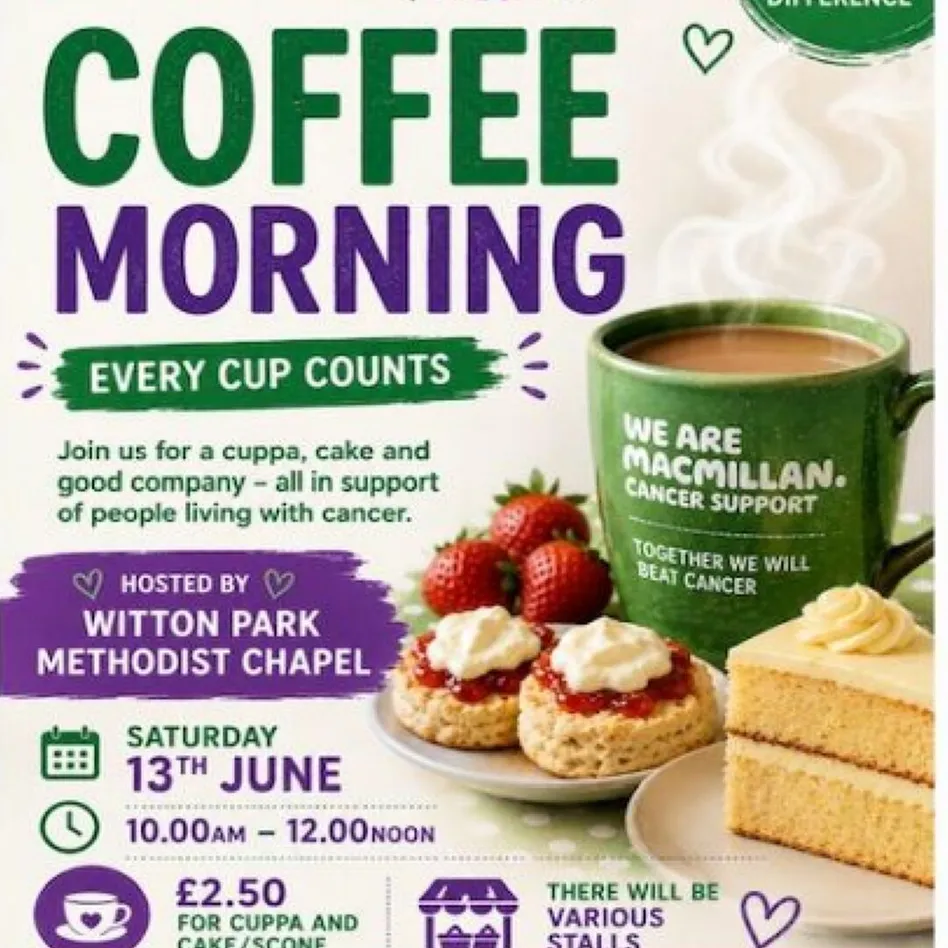 Witton Park McMillan Coffee Morning 13.06.2026