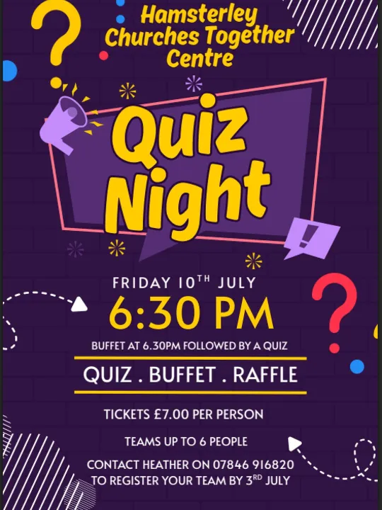 Hamsterley Quiz 10.07.2026