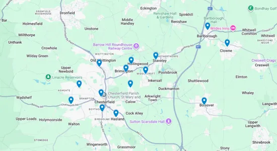 Circuit map of Churches