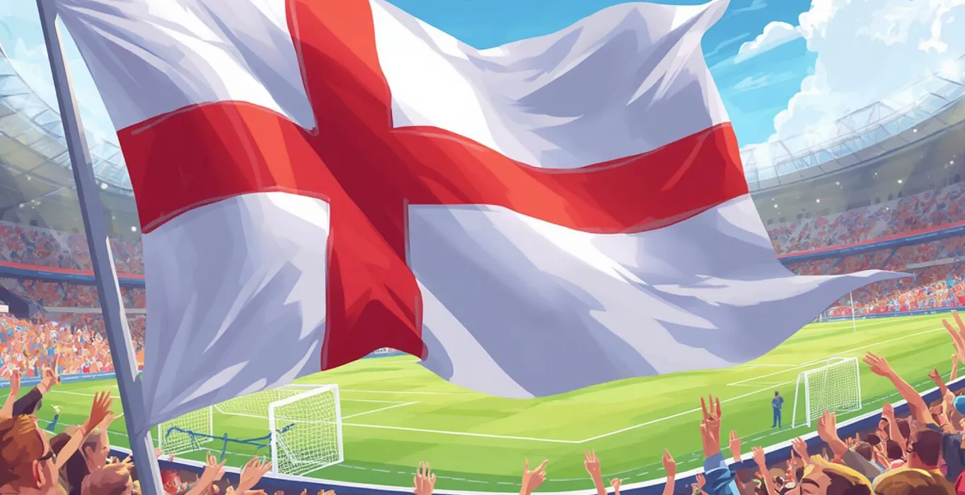 England Football Flag Cartoon (1)