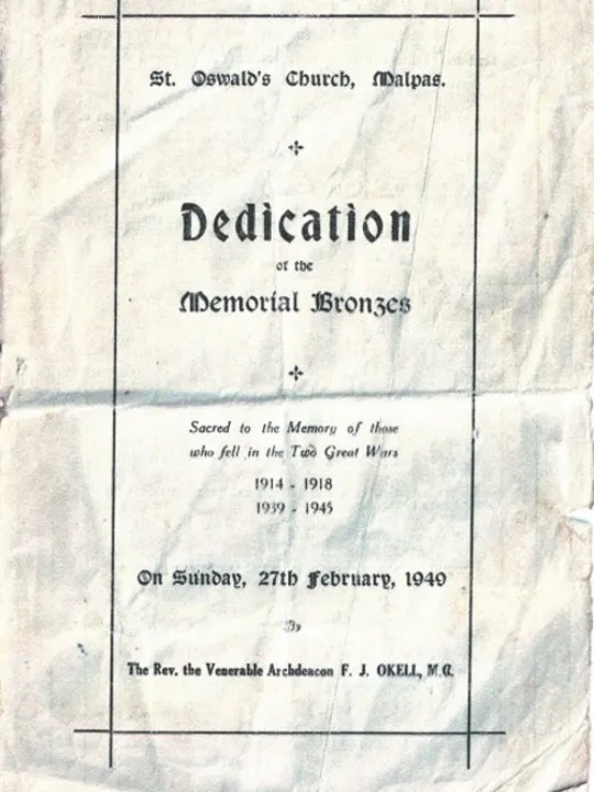 1949 Rededication Service