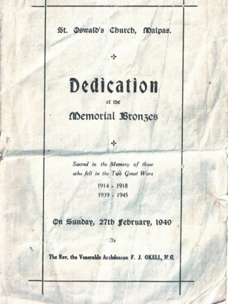 1949 Rededication Service