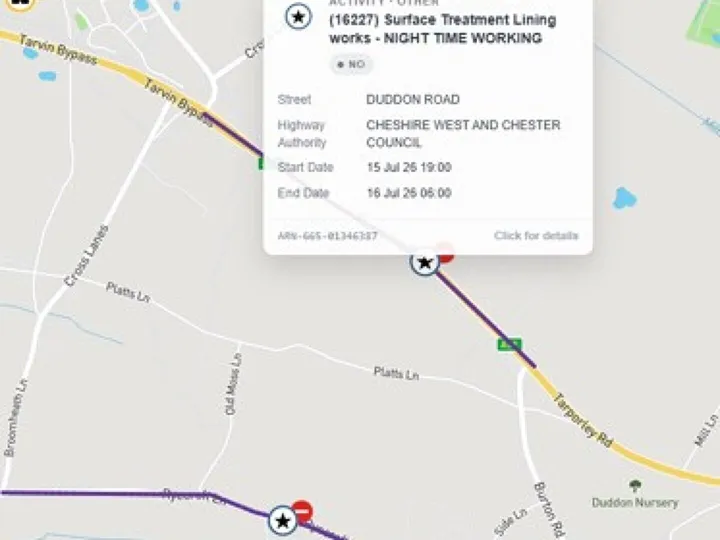 Duddon Road Closure 2
