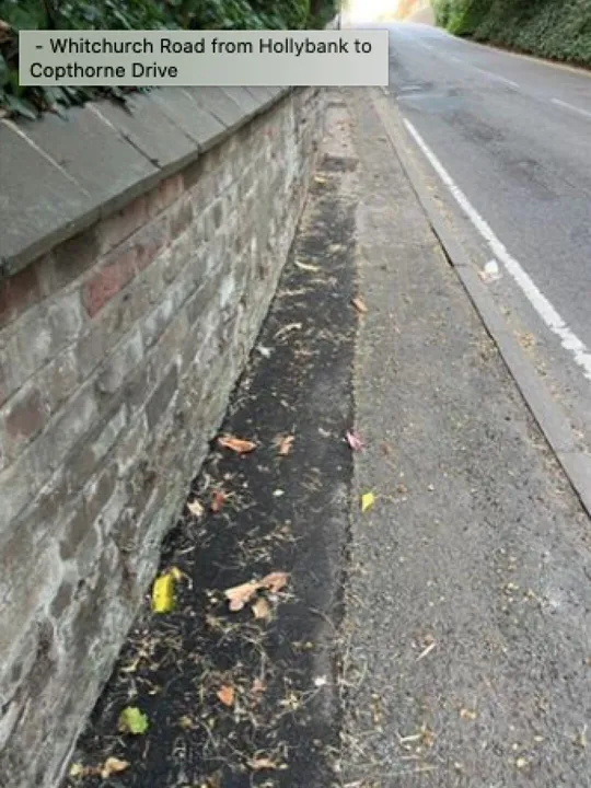 Whitchurch Road from Hollybank