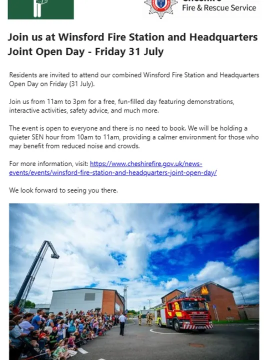 Winsford Open Day 1