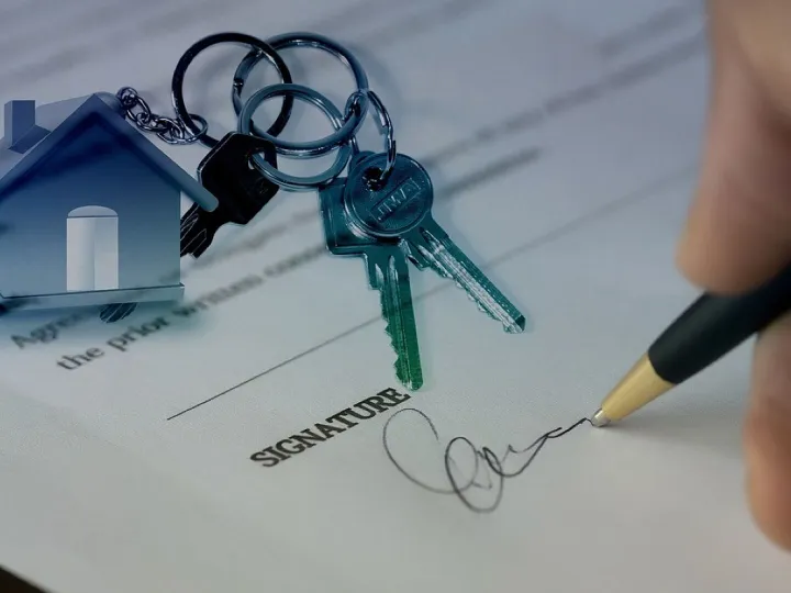 Sale, sold, hand, signature, house, purchase