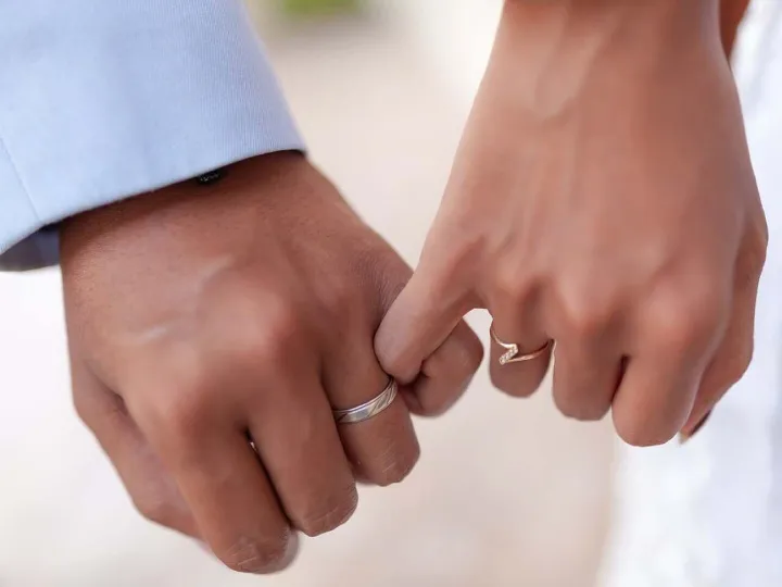 Couple, hands, wedding, ring, love, wedding