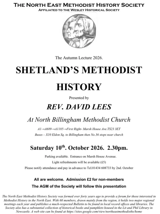 Nemhs Autumn Lecture 10.10.2026