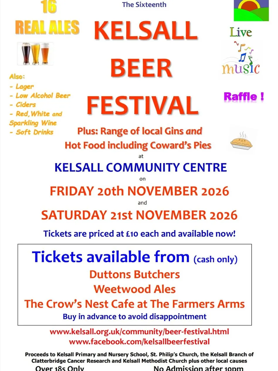Kelsall Beer Festival 2026 Ticket Poster