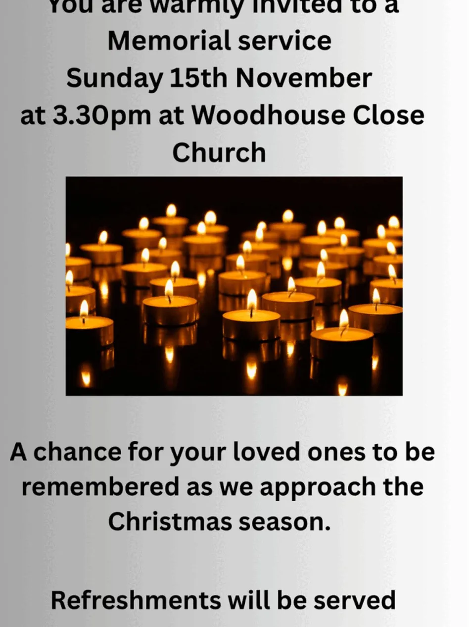 Woodhouse Close Memorial Service 15.11.2026