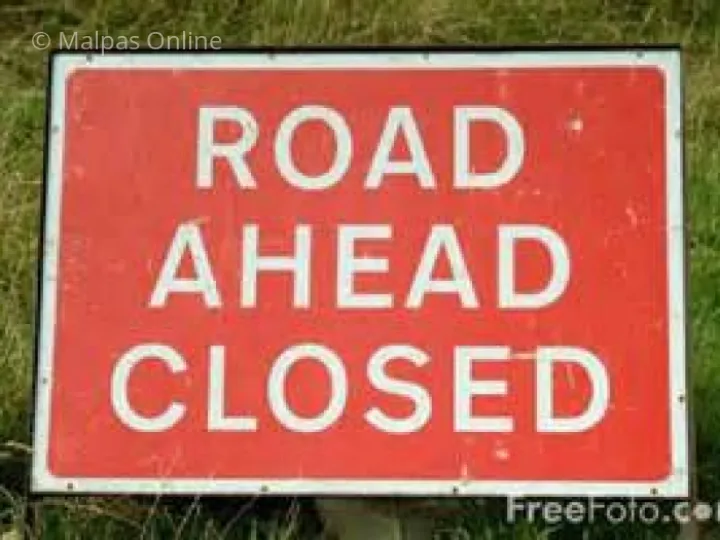 road ahead closed