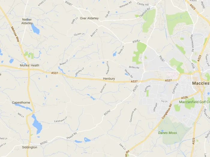 Henbury Map