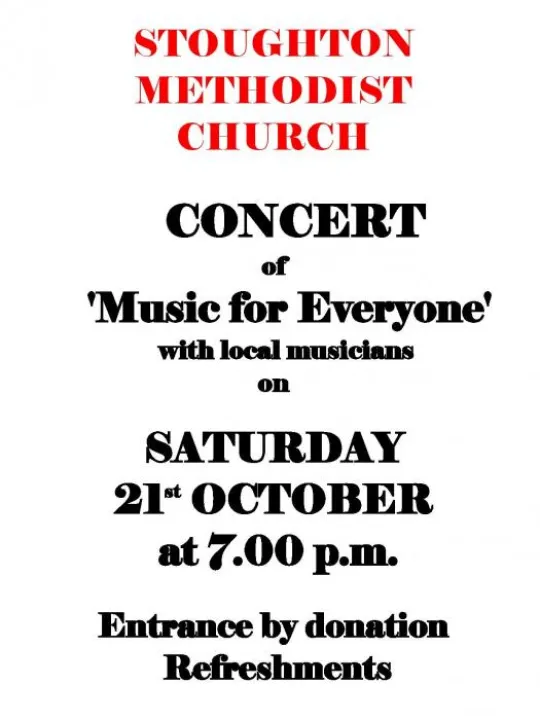 Stoughton Concert &ndash; October 2017