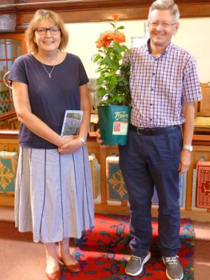 P1000949_Avril & Steve Frankish_Farewell at Halmer End_24th June 2018