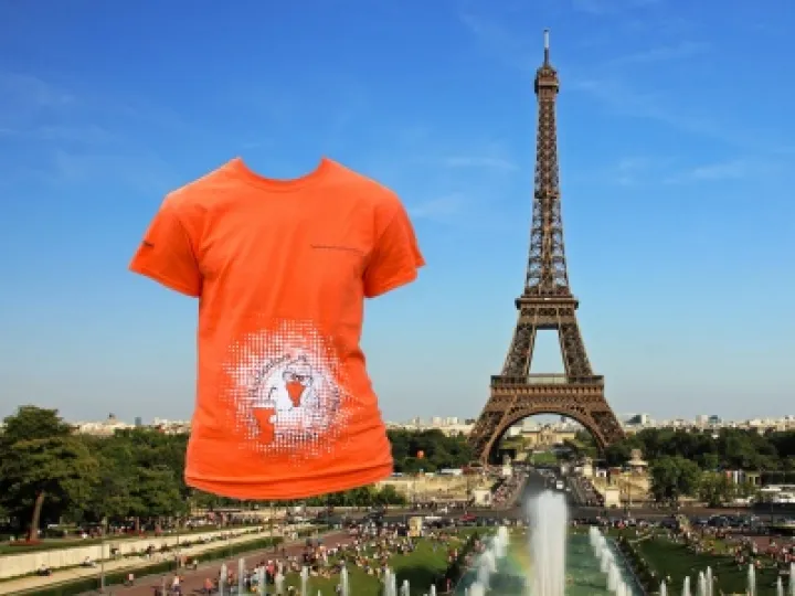 Eiffel Tower with T-shirt