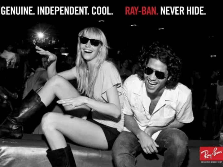 Ray Ban sunglasses poster
