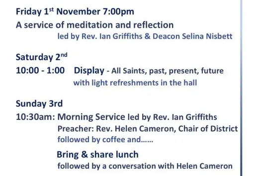 invitation flyer for wider church community