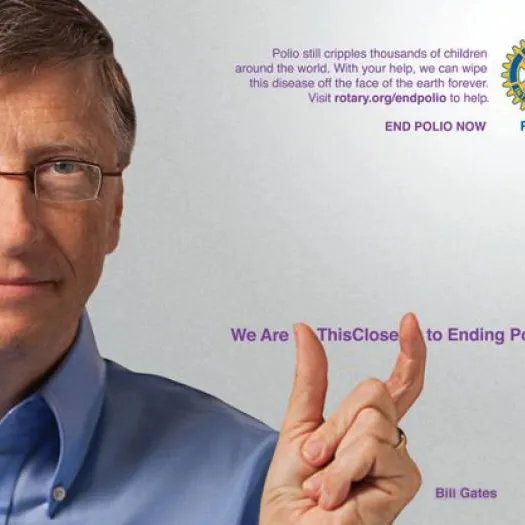 End Polio Now_Bill Gates Poster