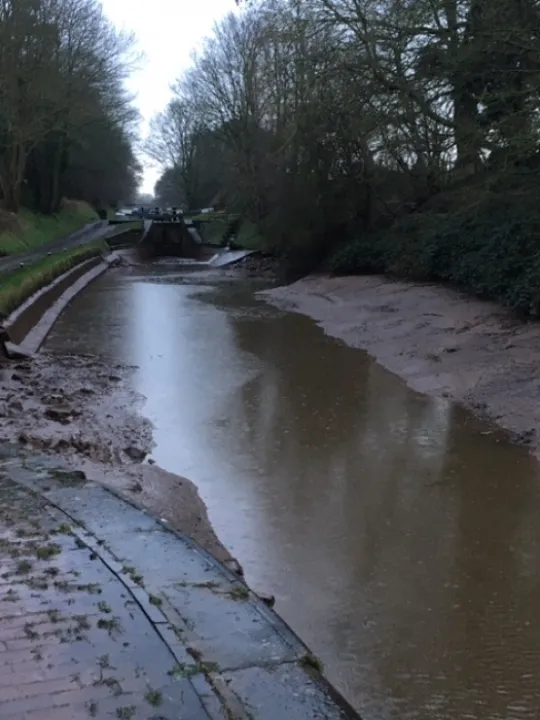 Canal Being Drained