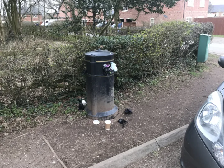 Broomheath lane : grogans walk bin 7th march 2021