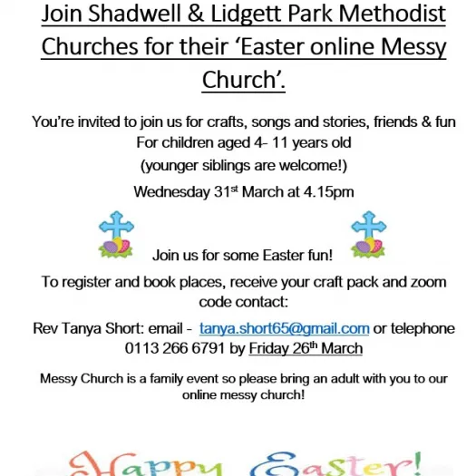 Messy Church Poster &ndash; Easter 2021