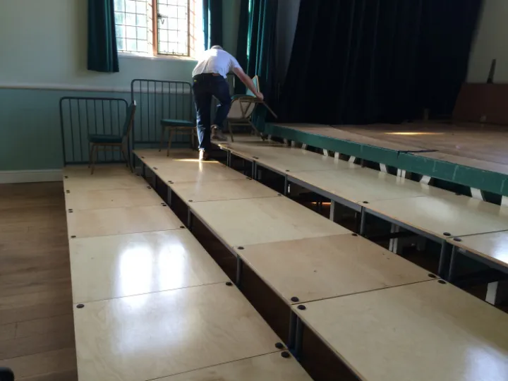 tiered staging