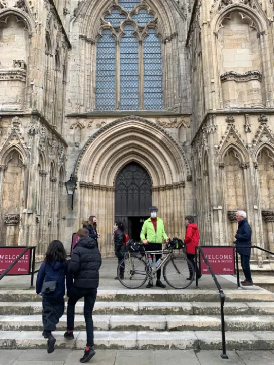 22 May – Revd John Kime on the West Steps of York Minster