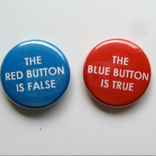 Blue Button Is True