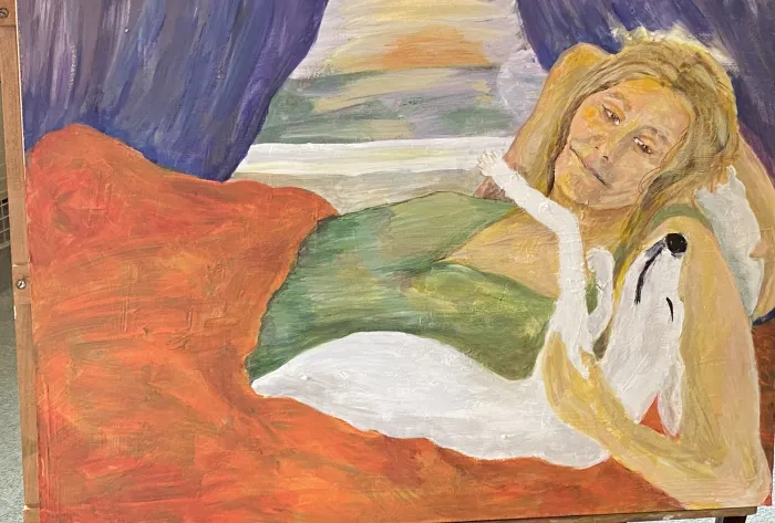 Woman and Dog