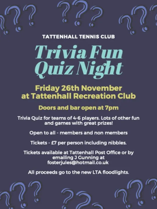 Tennis Quiz Night 1