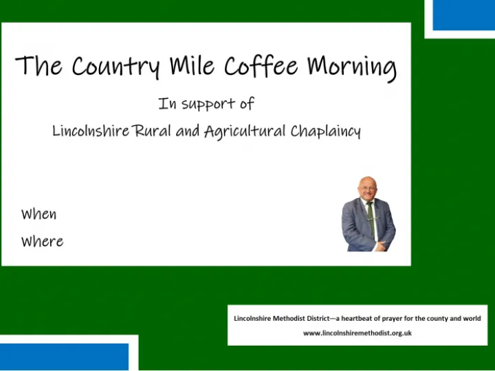 Coffee morning flyer