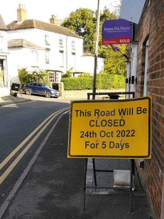 road closed