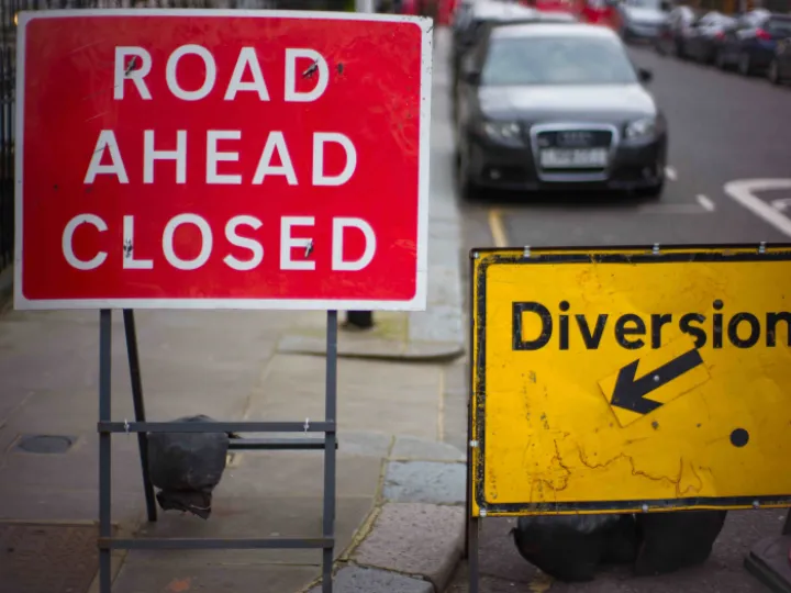 road closed