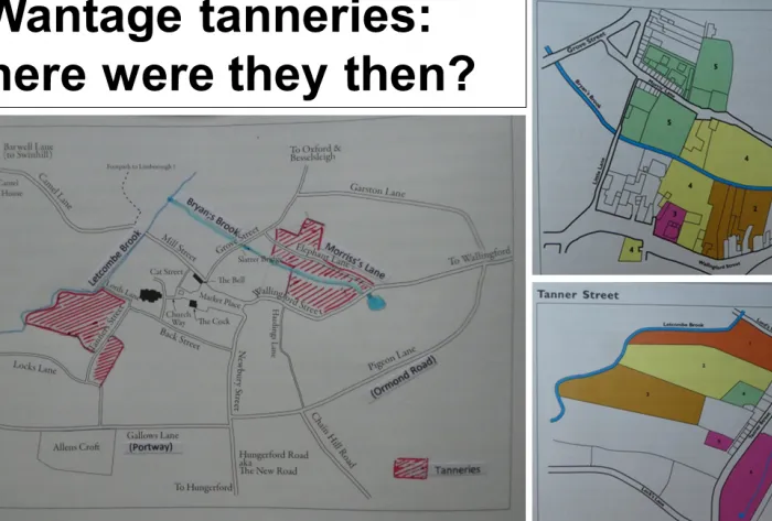14 Wantage tanneries map