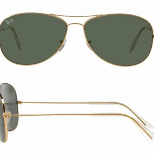 rb3362_001_shot2 Ray-Ban Cockpit Gold with Crystal Green Lenses