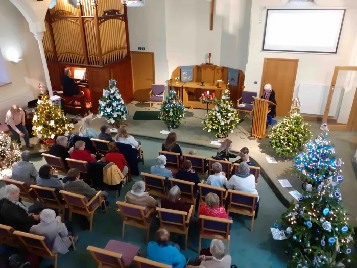Christmas tree service at KMC