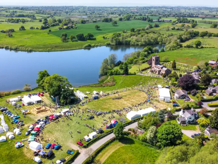 Publicity Photo Aerial View Of Marbury Merry Days 2
