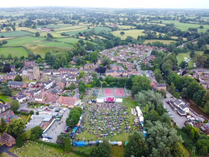 Aerial View Of Roy G Hemmings And The Dictionary Of Soul Performing 1