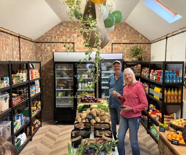 Inside the shop