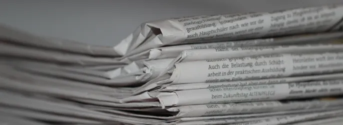 Folded Newspapers