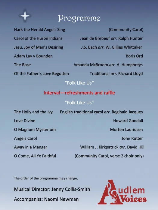 Winter 2023 Programme