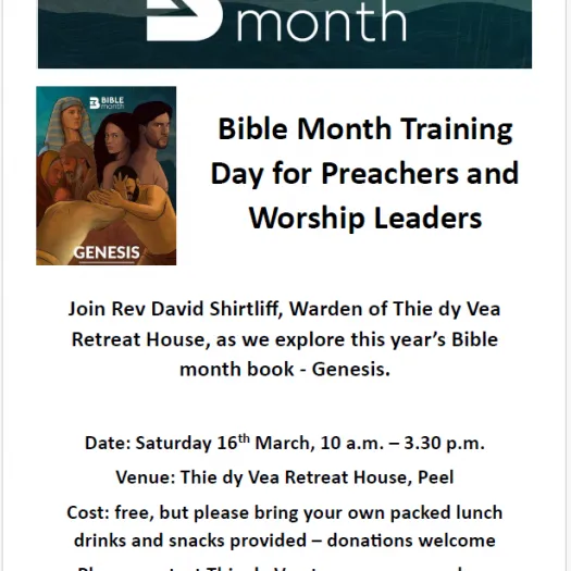 TdV Bible month poster
