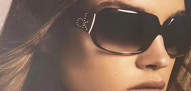 Woman in Calvin Klein sunglasses