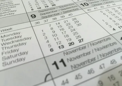 White Calendar